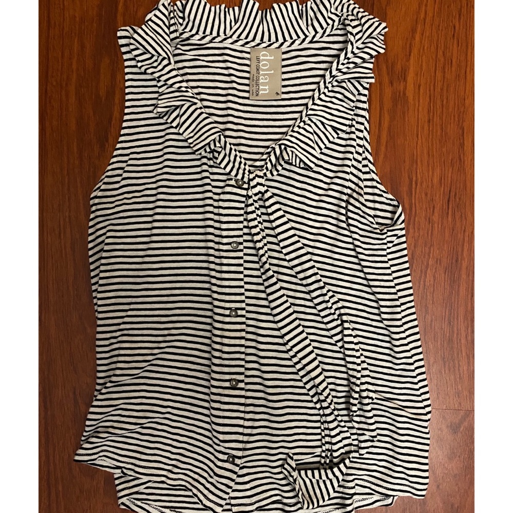 Dolan striped button down tank